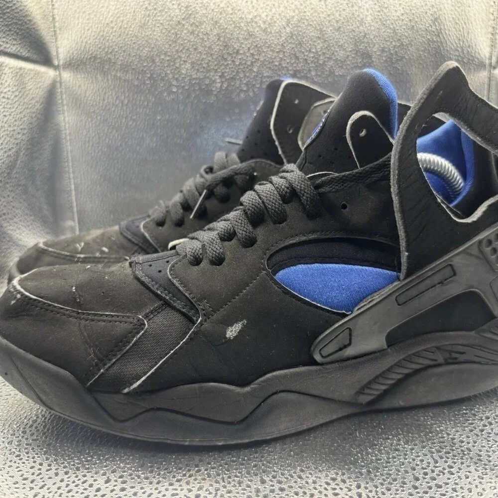 RARE 🚀 Size 10 - Vintage 2003 Nike Air‎ Huarache Black/Blue Colorway 305439-041